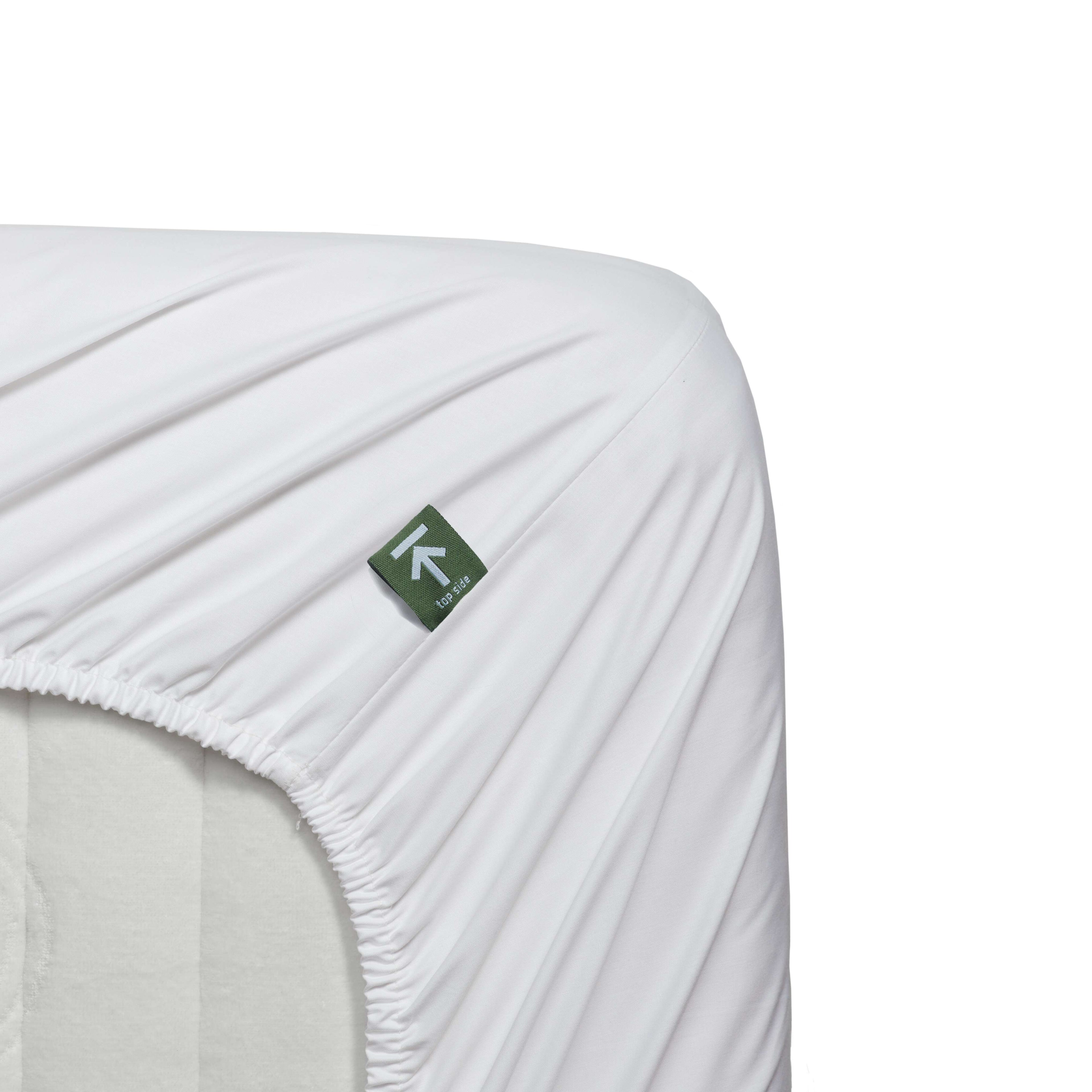 Beddinghouse Topper Fitted Sheet - Percale Cotton - White