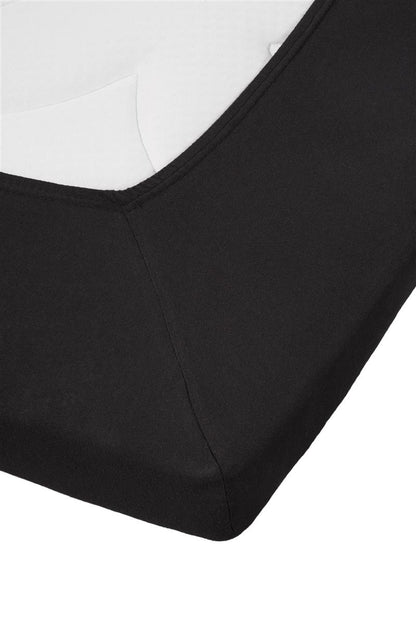 Riviera Maison Topper Fitted Sheet - Jersey Stretch - Black