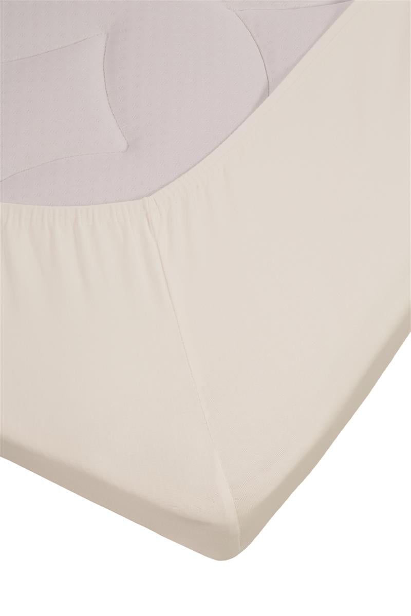 Beddinghouse Topper Fitted Sheet - Jersey Stretch - Off-white