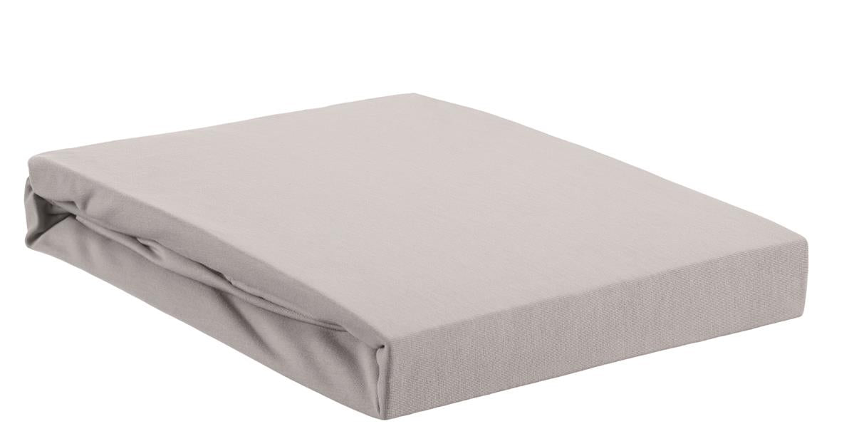 Beddinghouse Split Topper Fitted Sheet - Jersey Stretch - Light Grey