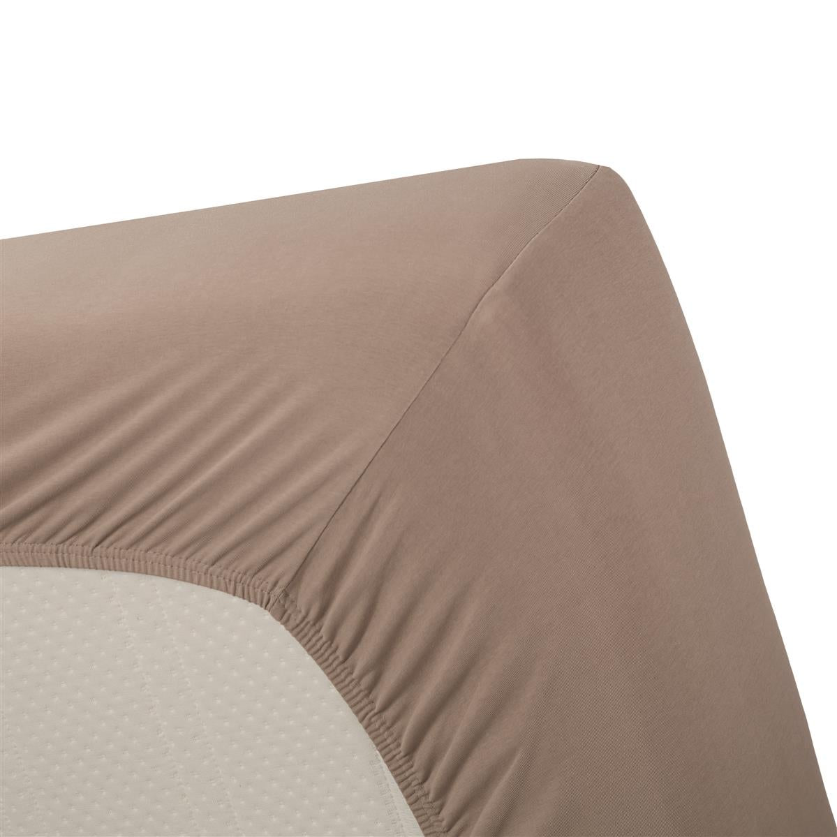 Beddinghouse Fitted Sheet - Jersey Stretch - Taupe