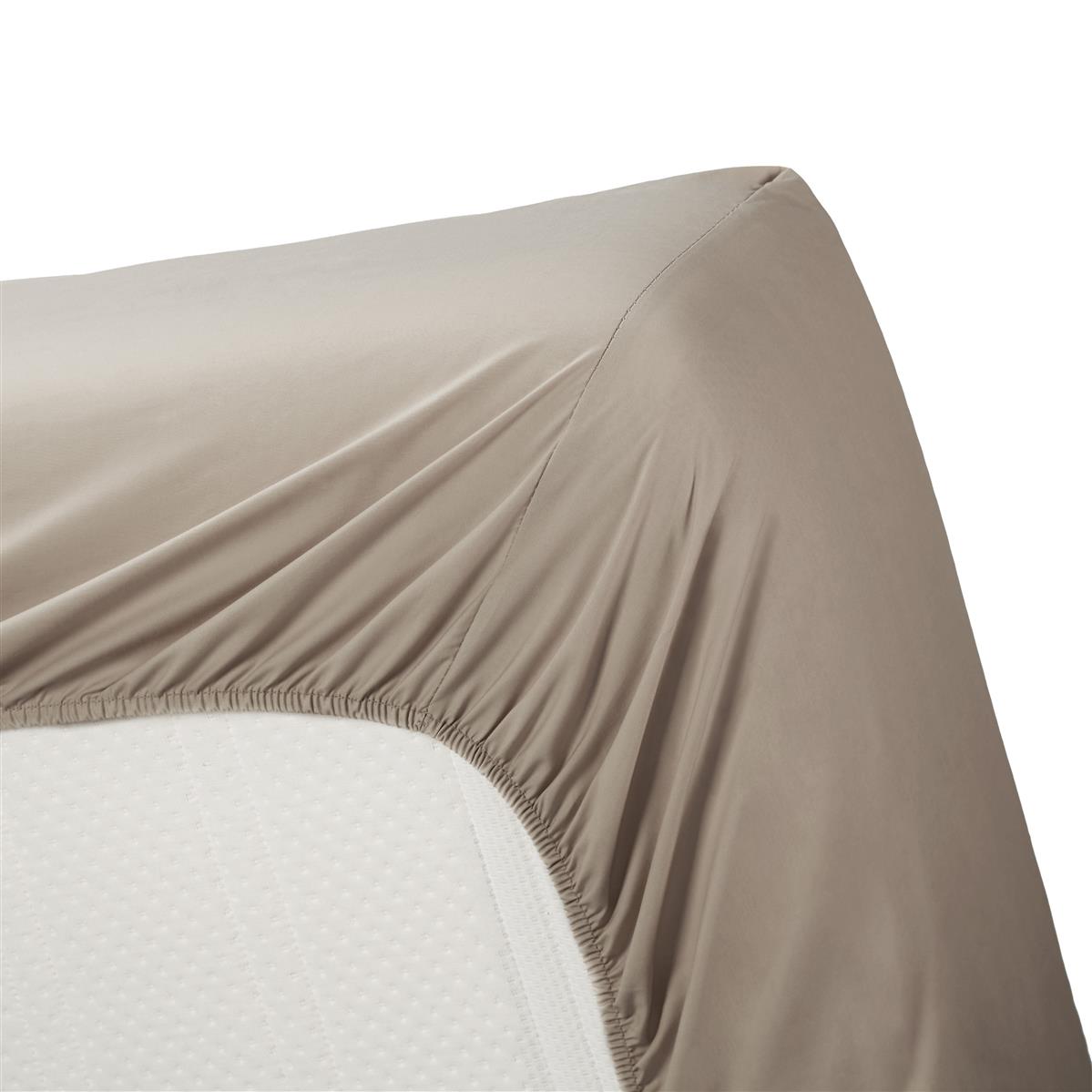 Ambiante Fitted Sheet - Cotton - Taupe