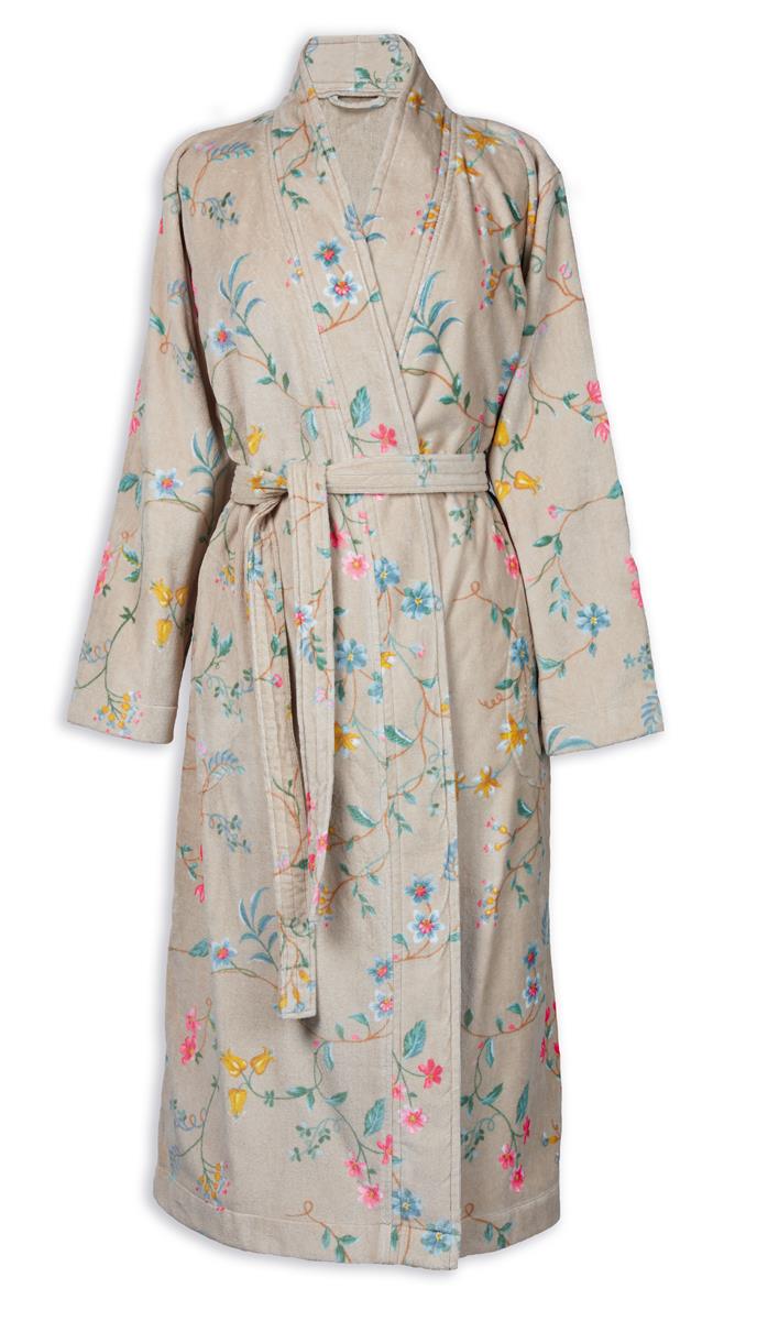 Pip Studio Les Fleurs Bathrobe - Khaki