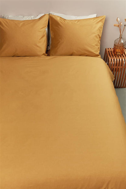 Ambiante Cotton Uni duvet cover - Ochre