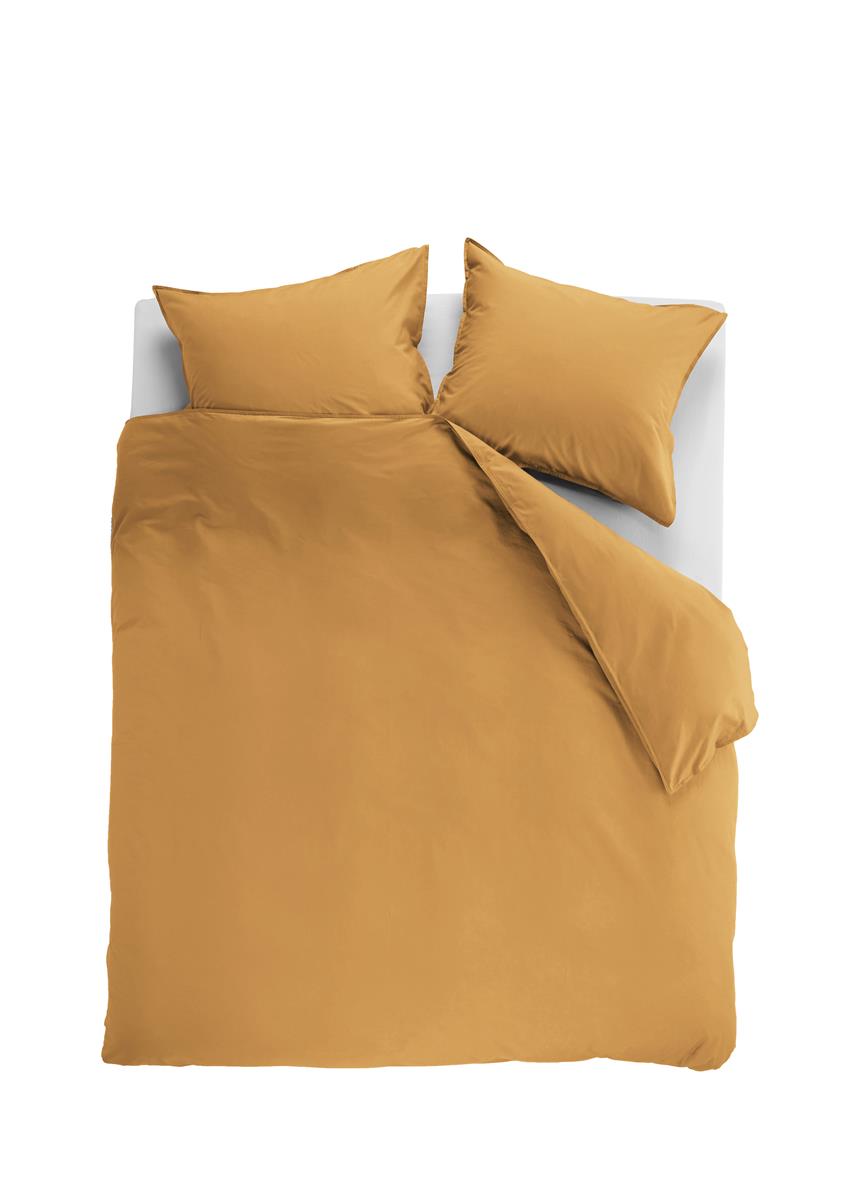 Ambiante Cotton Uni duvet cover - Ochre