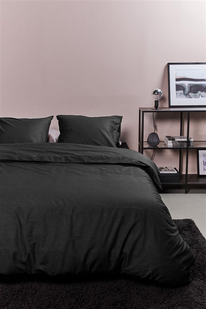 Ambiante Cotton Uni duvet cover - Black