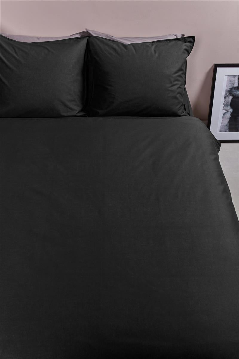 Ambiante Cotton Uni duvet cover - Black