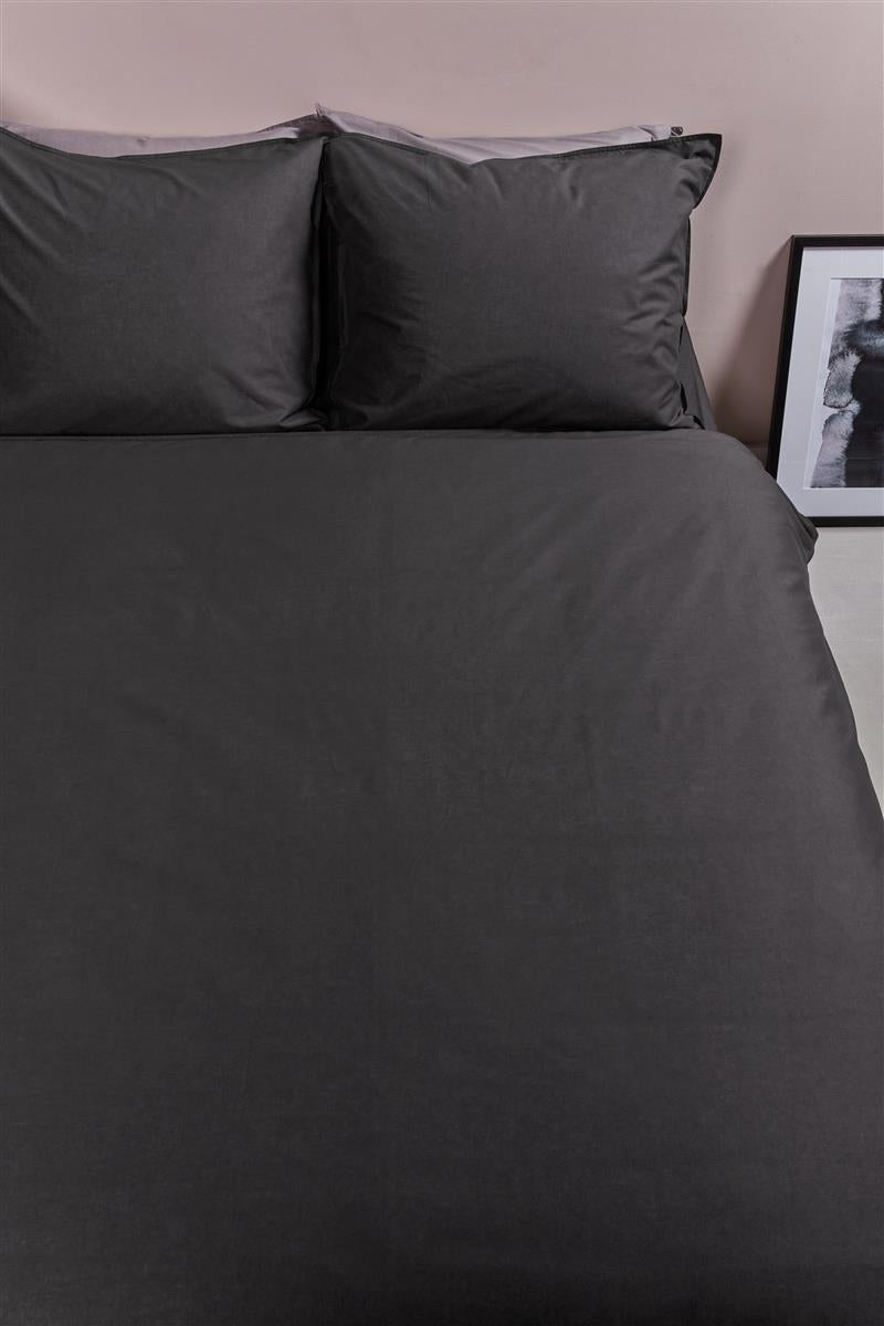 Ambiante Cotton Uni duvet cover - Anthracite