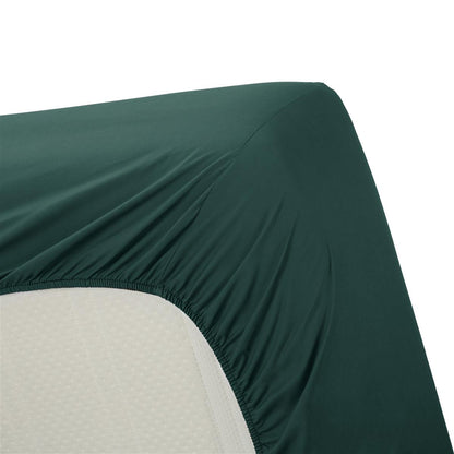 Ambiante Fitted Sheet - Cotton - Dark Green