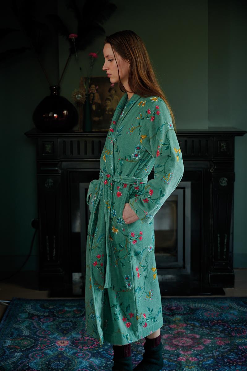 Pip Studio Les Fleurs Bathrobe - Green