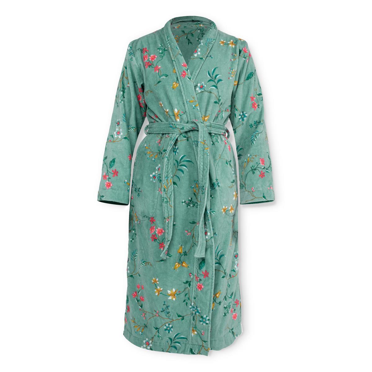 Pip Studio Les Fleurs Bathrobe - Green