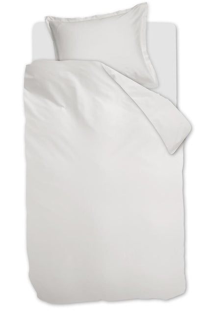 Ambiante Satin Uni duvet cover - White