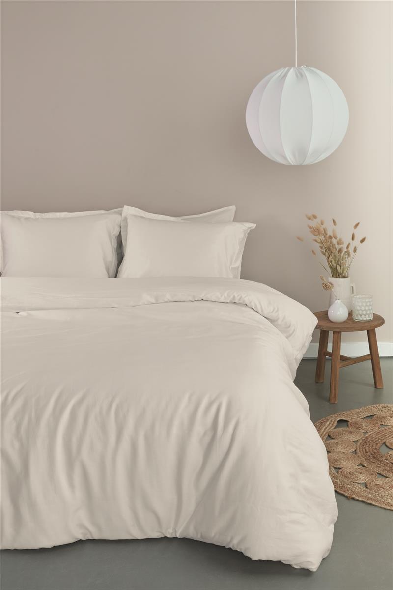 Ambiante Satin Uni duvet cover - White