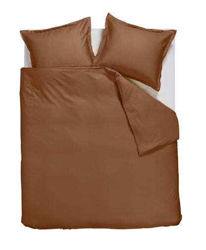 Ambiante Satin Uni duvet cover - Brown