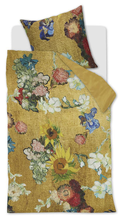 Beddinghouse x Van Gogh Museum Partout des Fleurs duvet cover - Gold