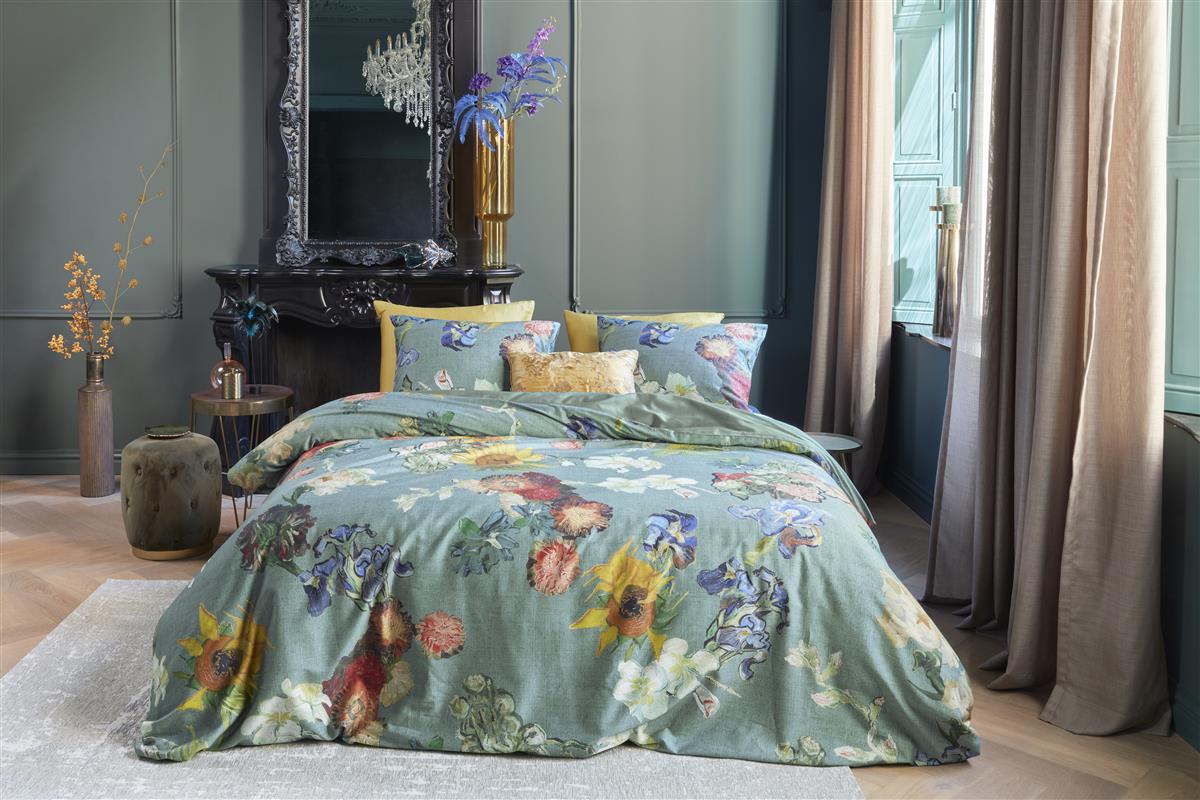 Beddinghouse x Van Gogh Museum Partout des Fleurs duvet cover - Green