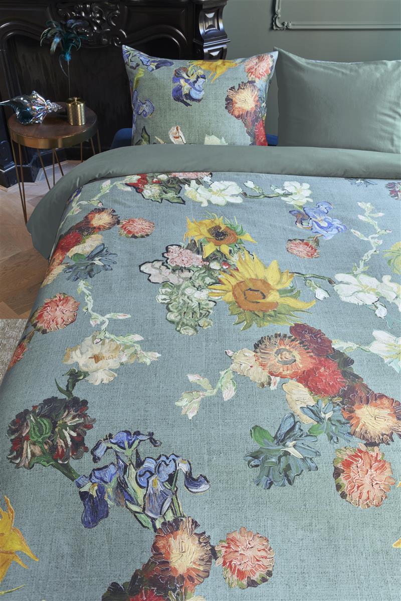 Beddinghouse x Van Gogh Museum Partout des Fleurs duvet cover - Green