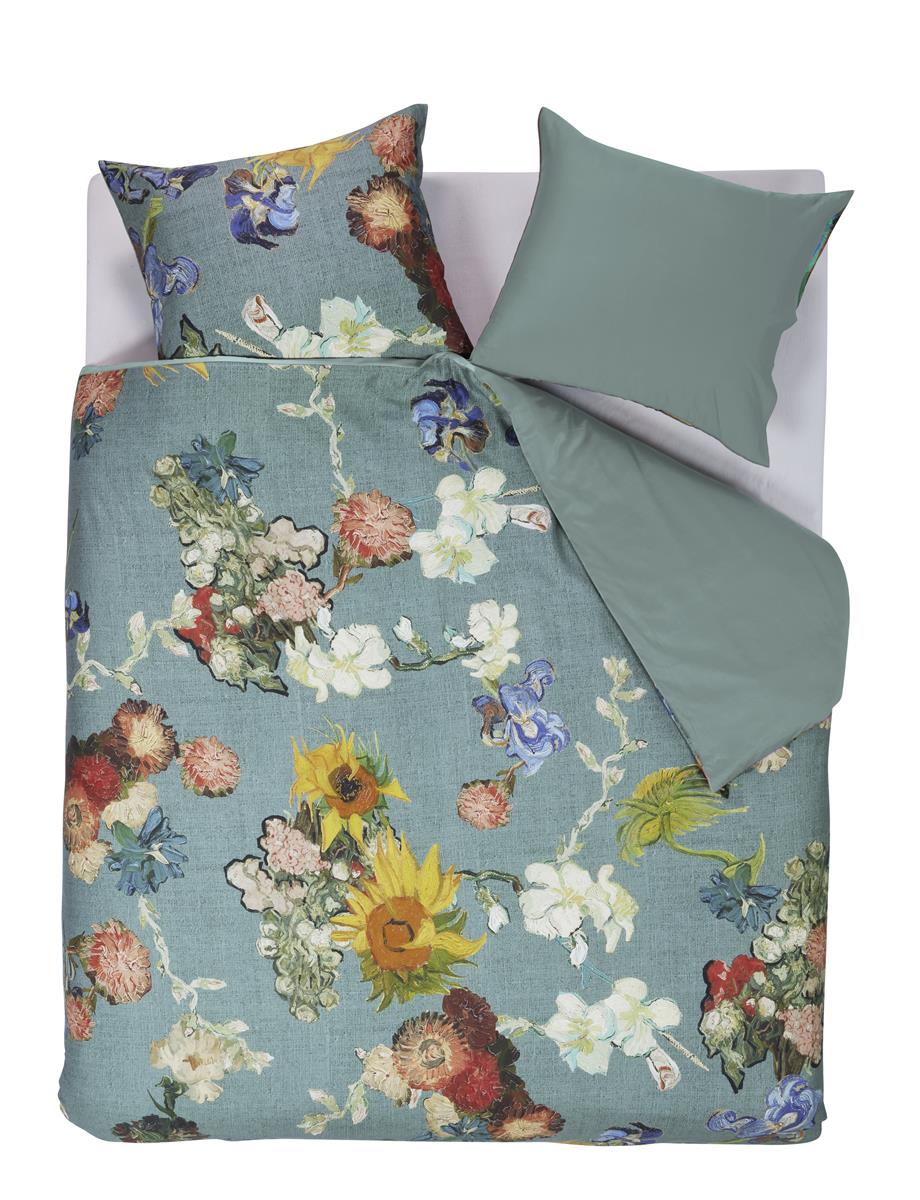 Beddinghouse x Van Gogh Museum Partout des Fleurs duvet cover - Green