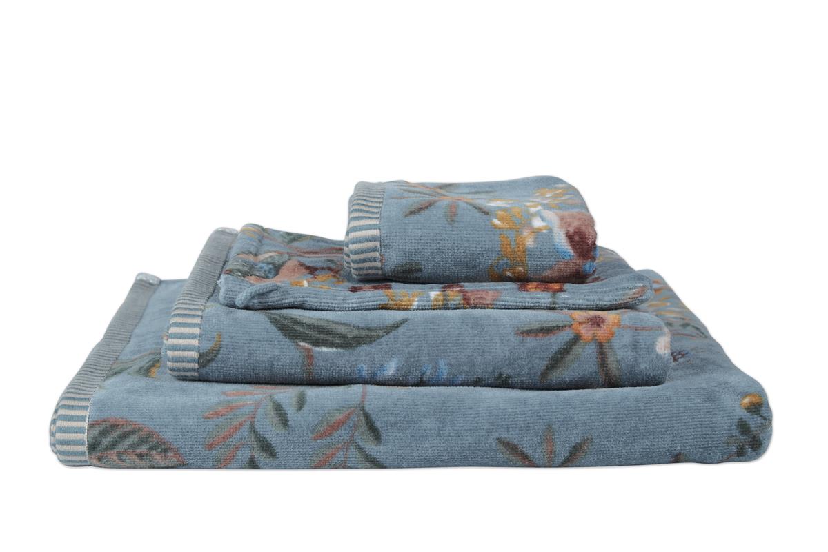 Pip Studio Secret Garden Badtextiel - Blauw