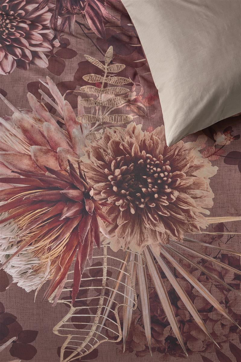 Riviera Maison Protea Duvet Cover - Stone Red