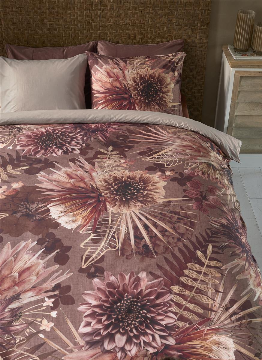 Riviera Maison Protea Duvet Cover - Stone Red