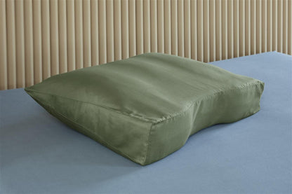 Silvana Support Satin Shoulder Contour Pillowcase - Green - 60x70 cm