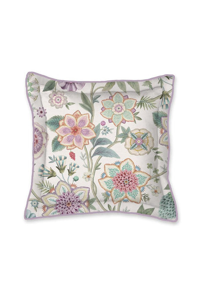 Pip Studio Viva Las Flores Square Decorative Cushion - White