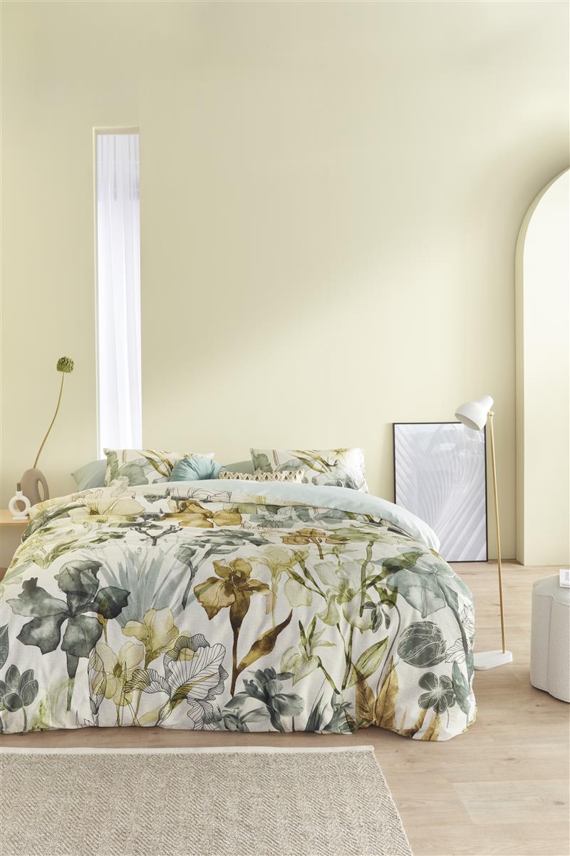 Beddinghouse Iris Field duvet cover - Grey-green