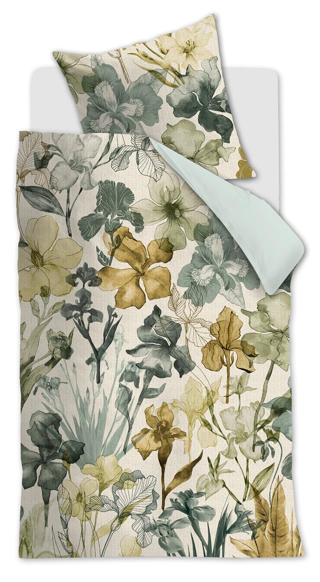 Beddinghouse Iris Field duvet cover - Grey-green