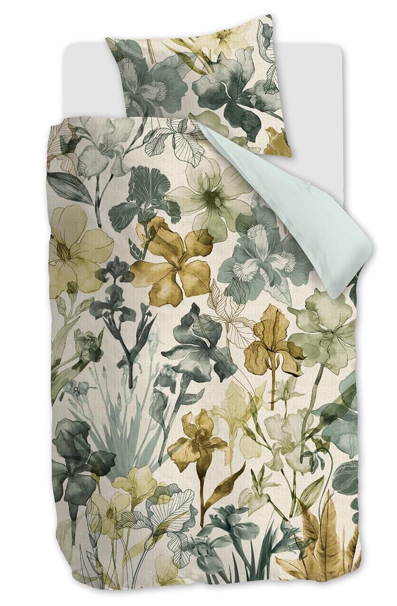 Beddinghouse Iris Field duvet cover - Grey-green