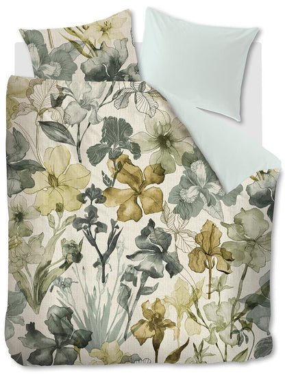 Beddinghouse Iris Field duvet cover - Grey-green