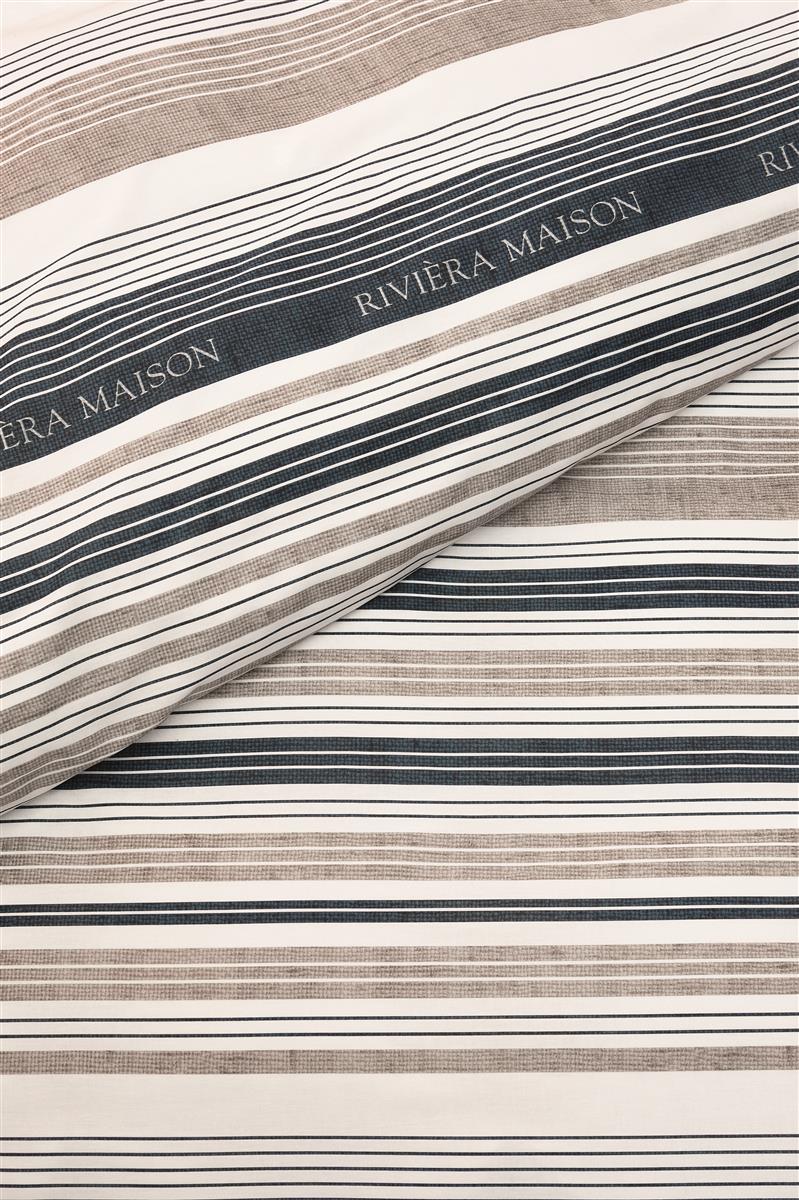 Riviera Maison Sturdy Stripe duvet cover - Navy blue