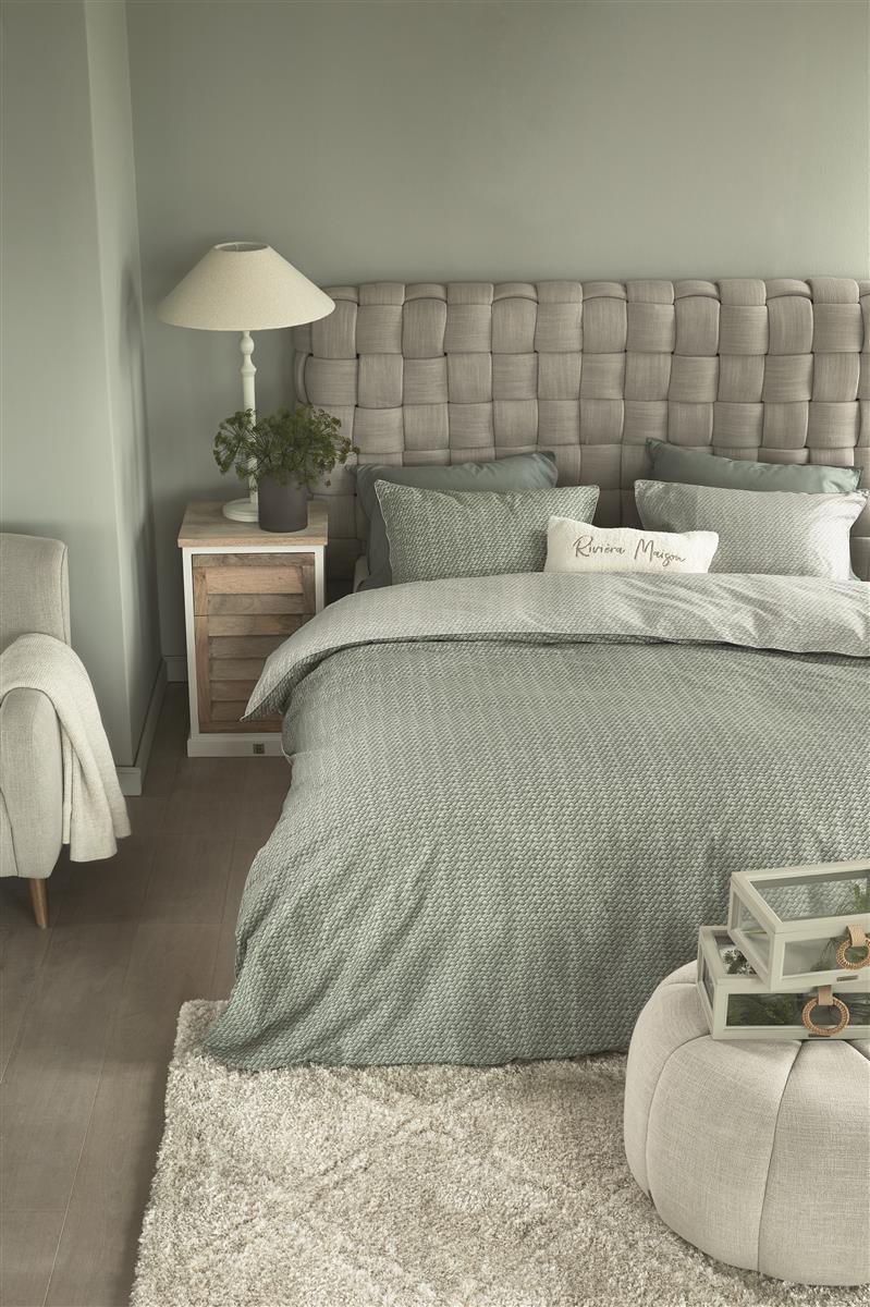 Riviera Maison Bamboo duvet cover - Grey-green