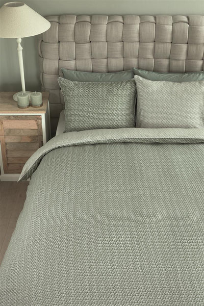 Riviera Maison Bamboo duvet cover - Grey-green