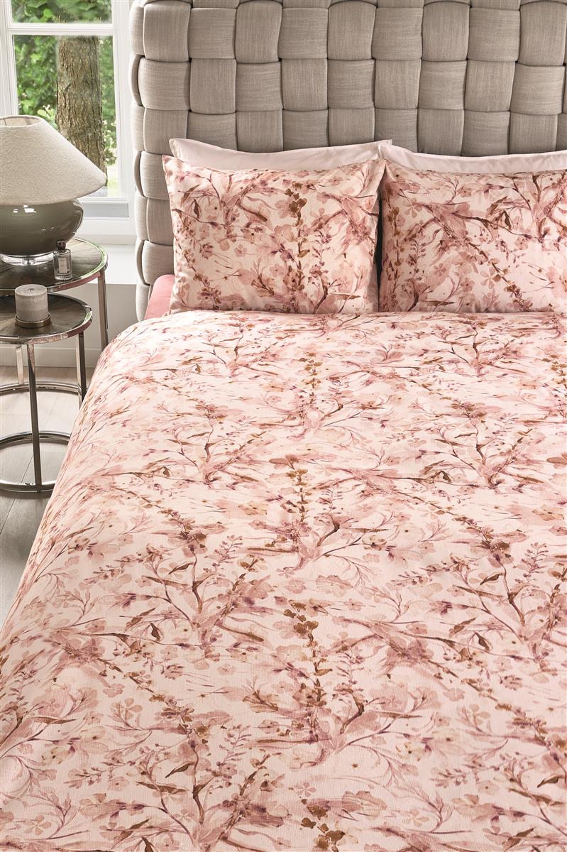 Riviera Maison Blushing Blooms Duvet Cover - Pink