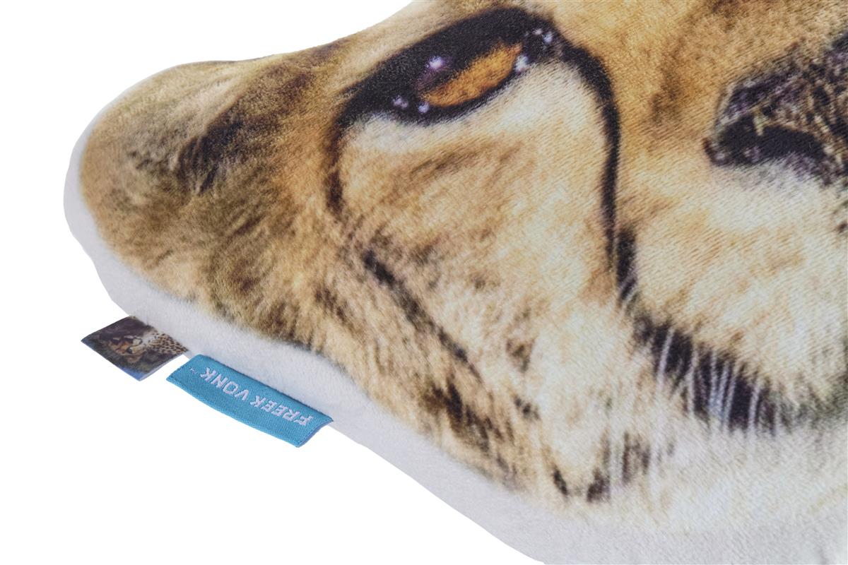 FREEK VONK Cheetah Kop Decoratiekussen - Zand