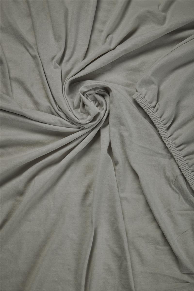 Beddinghouse Split Topper Fitted Sheet - Jersey - Light Grey