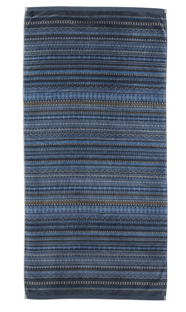 Pip Studio Geometric Print Badtextiel - Donker Blauw