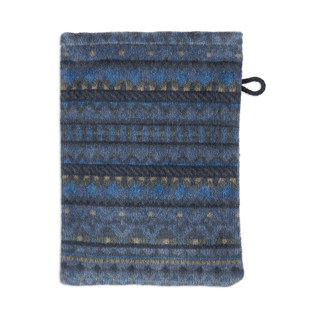 Pip Studio Geometric Print Bath Linen - Dark Blue