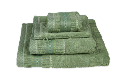 Pip Studio Jasmin Jacquard Bath Textiles - Green