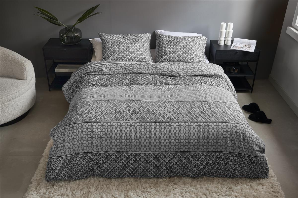 Riviera Maison Marley Duvet Cover - Grey