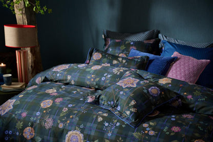 Pip Studio Flores Felices Duvet Cover - Dark Blue