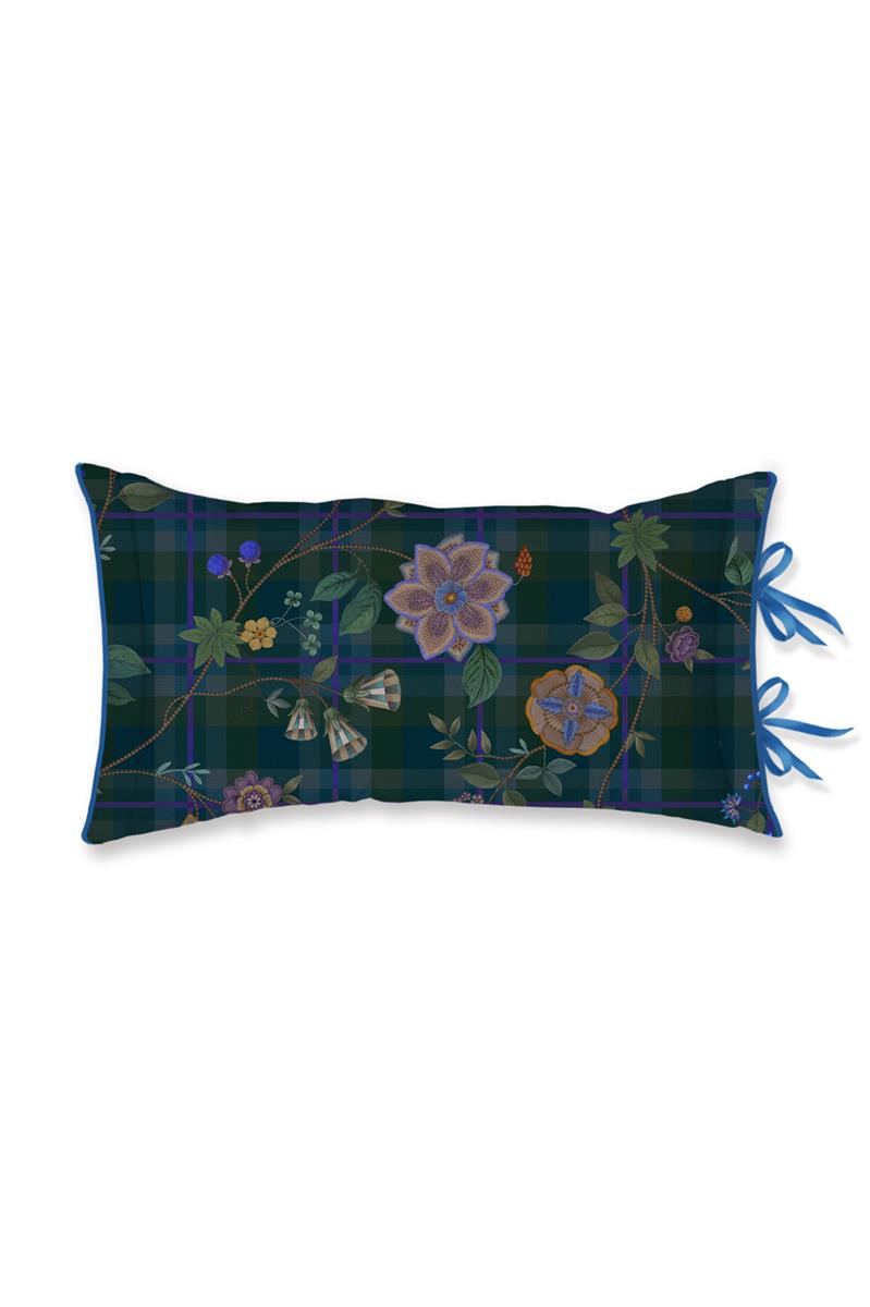 Pip Studio Flores Felices Decorative Cushion - Dark Blue