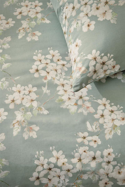 Ariadne at Home Blooming Flowers duvet cover - Blue Green