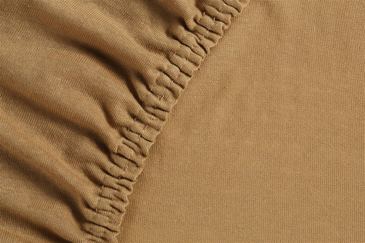 Ambiante Split Topper Fitted Sheet - Cotton - Ochre