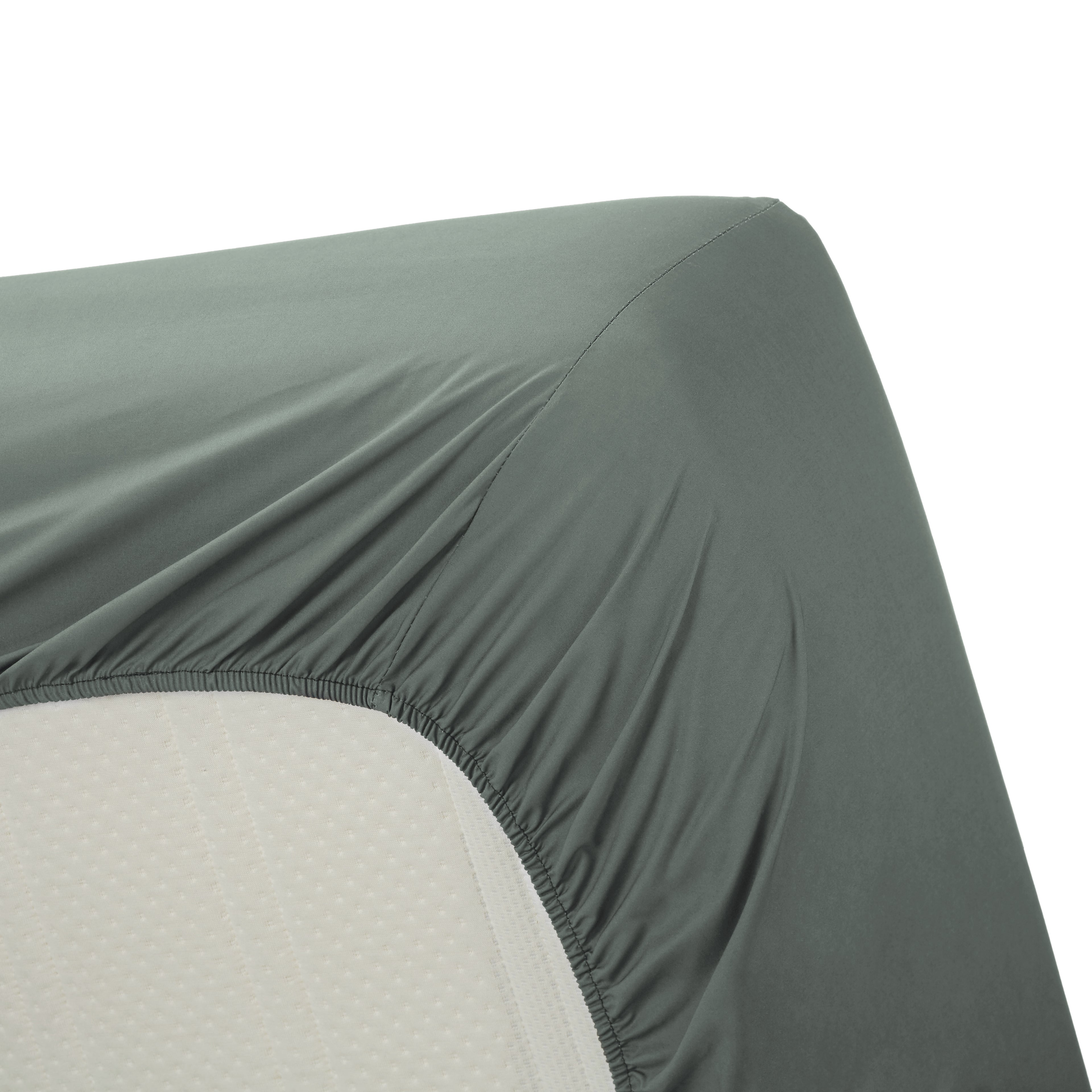 Ambiante Topper Fitted Sheet - Cotton - Green