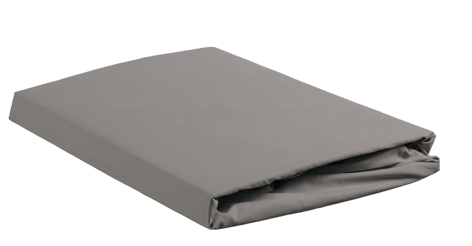 Ambiante Split Topper Fitted Sheet - Cotton - Grey