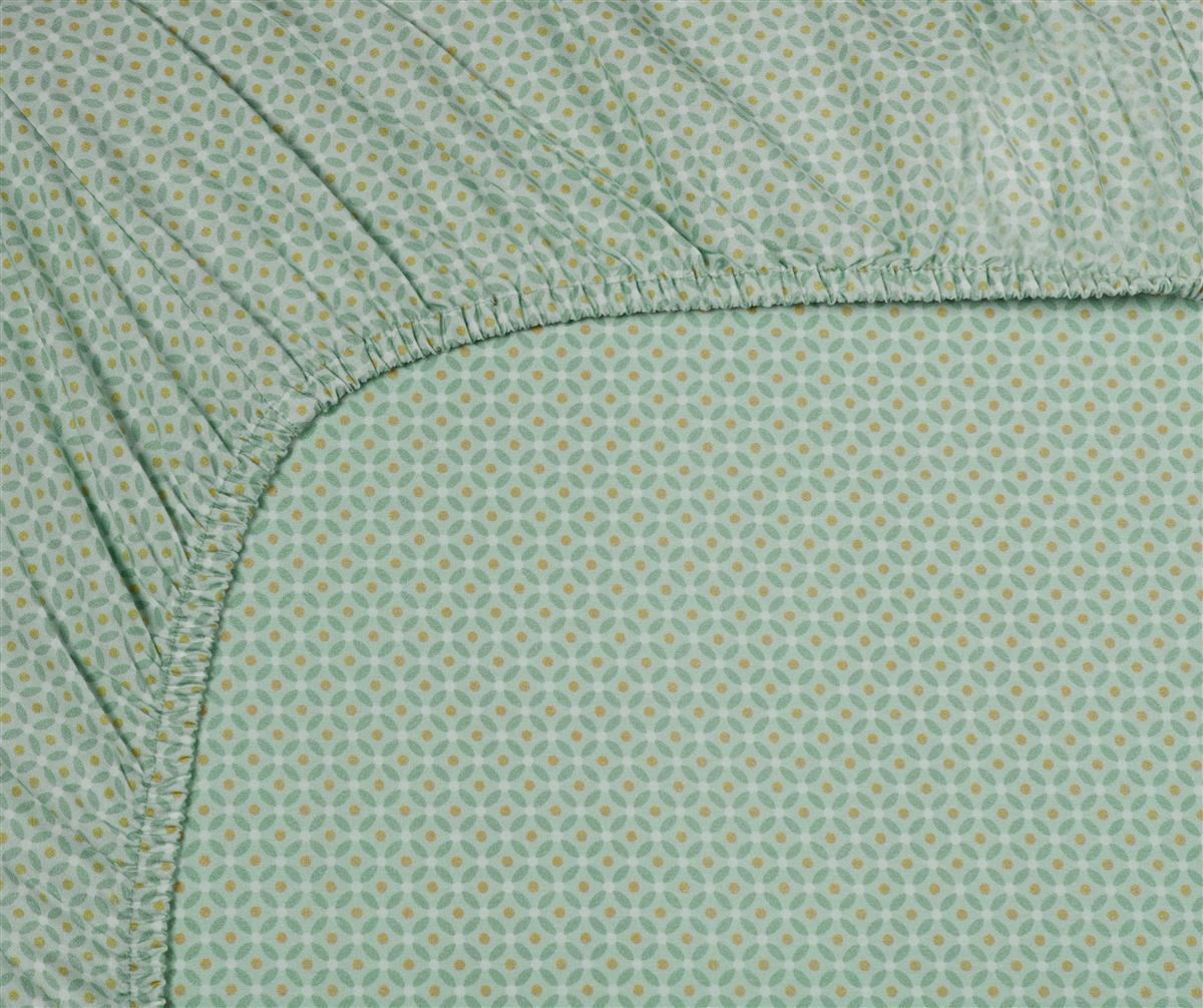 Pip Studio Fitted sheet - Percale cotton - Light green