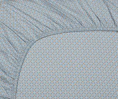 Pip Studio Fitted sheet - Percale cotton - GreyBlue