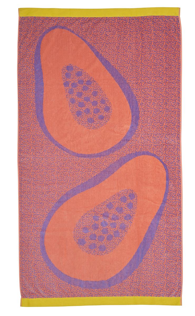 KAAT Amsterdam Papaya Beach Towel - Multi